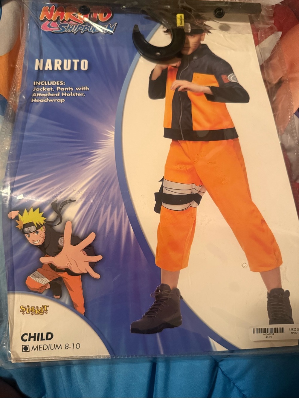Spirit Naruto Kids Orange and Black Costume Jacket & Pants Set